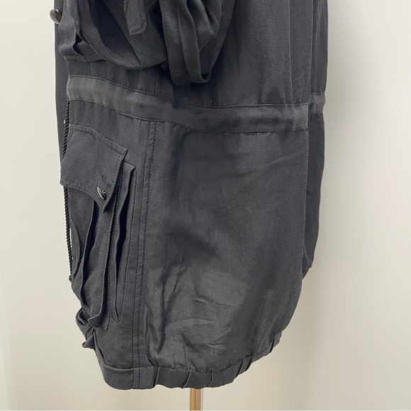 Vintage 3.1 Phillip Lim Linen Blend Utility Jacket, Black, 0 - Picture 9 of 14